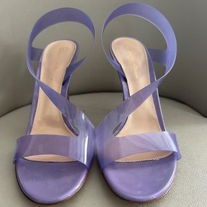 Gianvito Rossi Metropolis Glass Pvc/leather Sandals